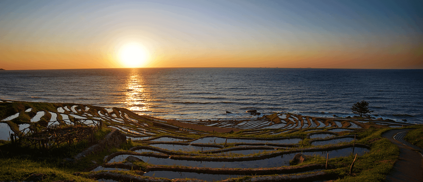 海に沈む夕日